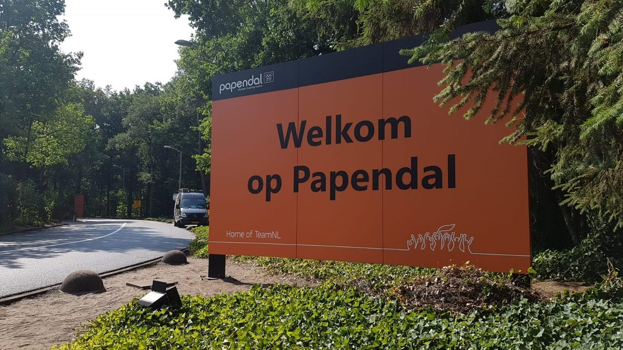 Papendal welkomstbord